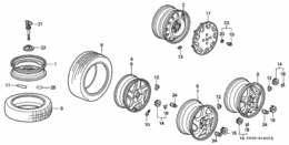 Tire/wheel disks