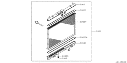 Radiator, shroud & fitting