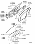 Front door panel & glass