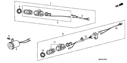 Cigarette lighter kit/ back buzzer
