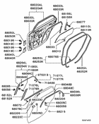 Rear door panel & glass