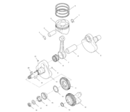 Crankshaft and piston