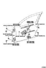 Front Door Window Regulator & Hinge