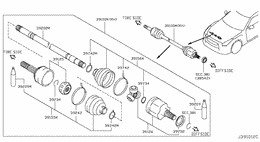 Front drive shaft (ff)