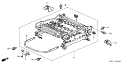Front seat components