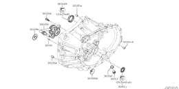 Transmission case & clutch release