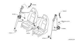Front seat belt