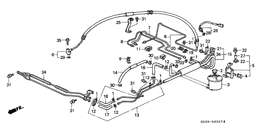 Power steering lines