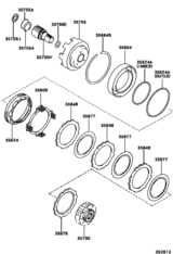 Center Support & Planetary Sun Gear (Atm)