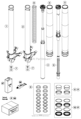 Front Fork Disassembled