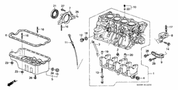 Cylinder block/oil pan