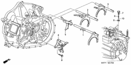 Shift fork/shift holder