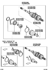 Rear Axle Shaft & Hub