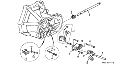 Shift rod/shift holder