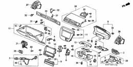 Instrument panel garnish