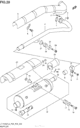 Выхлопная система (Lt-F400Fl4 P28)