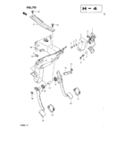 Pedal and pedal bracket
