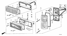 Front combination light/ side turn signal light