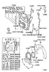 Timing Gear Cover & Rear End Plate