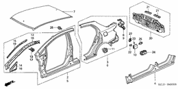 Outer panels/rear panel
