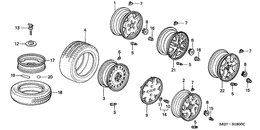 Tire/wheel disks