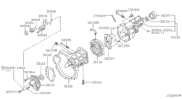 Transmission case & clutch release