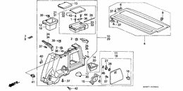 Rear side lining/ rear shelf