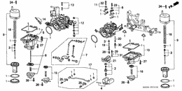 Dual carburetor comp.