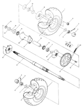 Rear wheel drive assembly