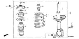 Front shock absorber