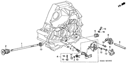 Shift rod/shift holder