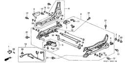 Front seat components