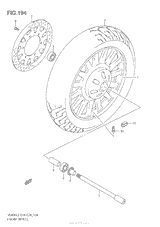 Переднее колесо (Vl800C E03)
