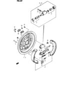 Rear wheel brake