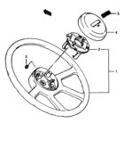 A steering wheel