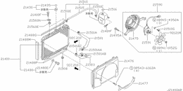 Radiator, shroud & fitting