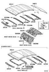 Roof Panel & Back Window Glass