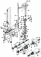Gear case (drive shaft & propeller shaft)