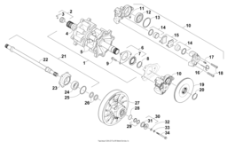 Drive Train Shafts And Brake Assemblies