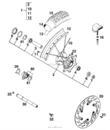 Front Wheel Sc,exc,egs