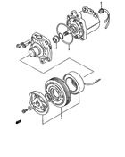 C compressor and magnet clutch