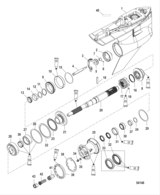 Gear Housing Propeller Shaft-Counter Rotation