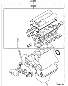 Engine overhaul gasket kit