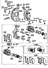 Front Disc Brake Caliper & Dust Cover