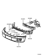 Front bumper & support