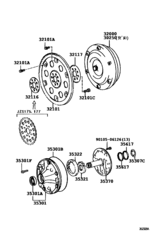 Torque Converter, Front Oil Pump & Chain (Atm)