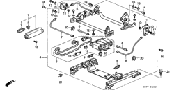 Front seat components