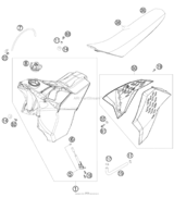 Tank, Seat, Cover