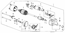 Starter motor component