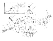 Rear brake caliper assembly
